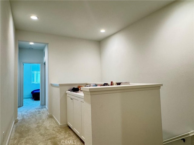 3530 E Delight Paseo Unit 205, Ontario, CA 91761 - corridor featuring light colored carpet, recessed lighting, and baseboards