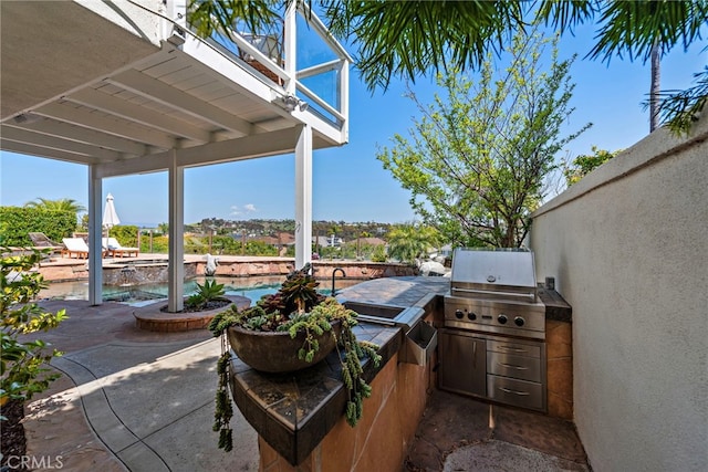 14 Belaire, Laguna Niguel, CA 92677 - view of patio with area for grilling and an outdoor pool