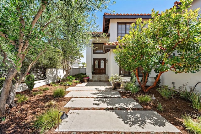 14 Belaire, Laguna Niguel, CA 92677 - mediterranean / spanish-style home with stucco siding, a tiled roof, and fence