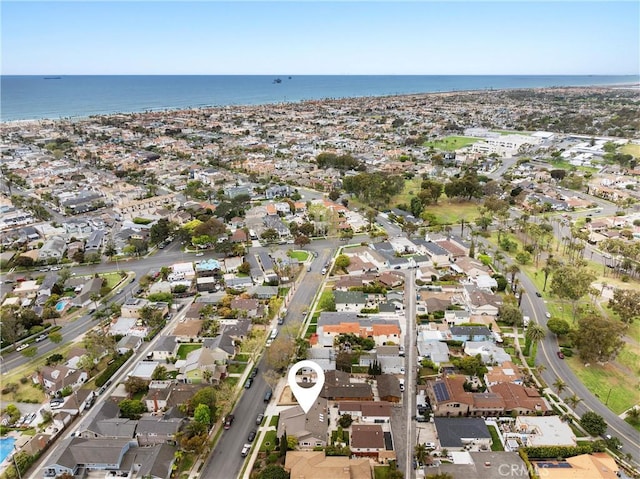 945 10th St, Huntington Beach, CA 92648 - birds eye view of property featuring a residential view and a water view