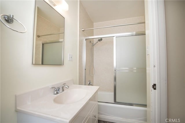945 10th St, Huntington Beach, CA 92648 - bathroom with enclosed tub / shower combo and vanity