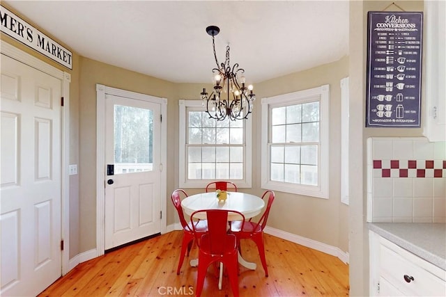 1473 Willow Rd, Nipomo, CA 93444 - dining room featuring light wood-style floors and a chandelier