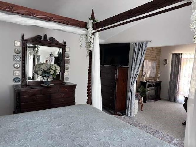 61 Paseo Esplendido, Camarillo, CA 93010 - bedroom with lofted ceiling with beams and carpet