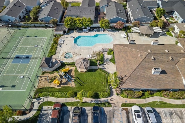27828 Spyglass Ln, Canyon Country, CA 91351 - birds eye view of property featuring a residential view
