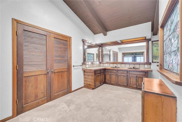 30062 Grandpoint Ln, Rancho Palos Verdes, CA 90275 - bathroom with vanity and carpet flooring
