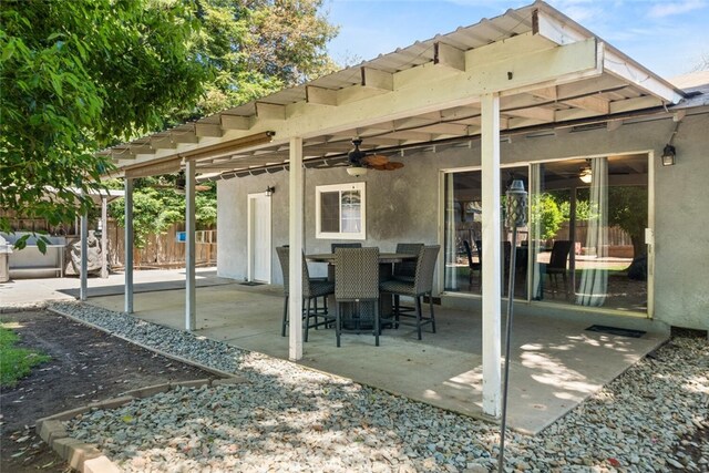 9137 Midway, Durham, CA 95938 - view of patio with fence and ceiling fan