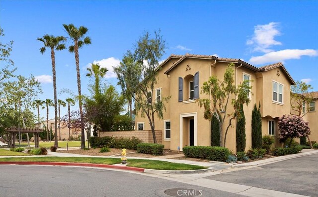 view of front of property with stucco siding