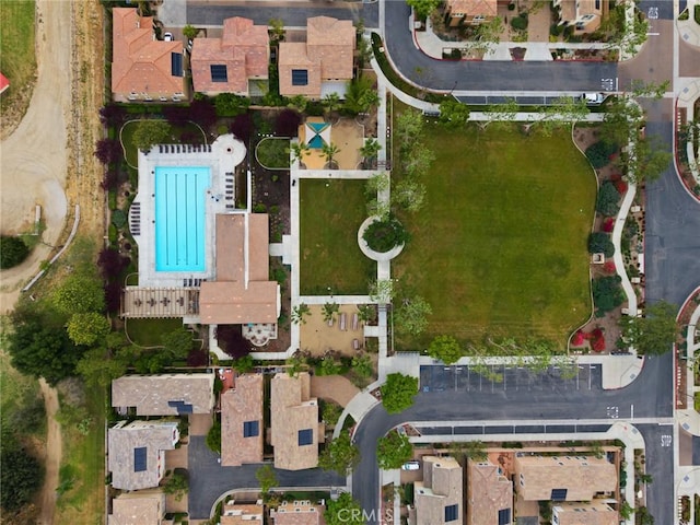 drone / aerial view featuring a residential view