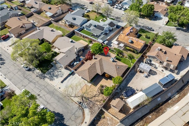 birds eye view of property featuring a residential view