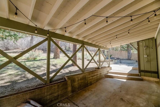 view of patio / terrace with a fenced backyard
