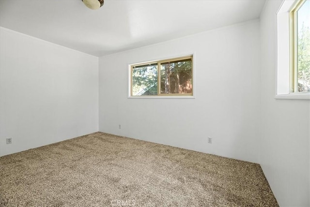 view of carpeted empty room