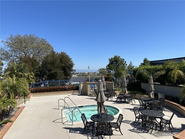 17 Marseille, Laguna Niguel, CA 92677 - view of pool with fence and a patio