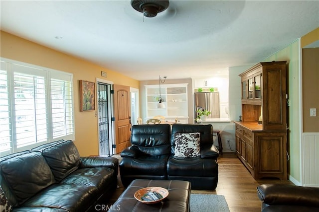 3139 E Chapman Ave Unit 14A, Orange, CA 92869 - living area with wood finished floors