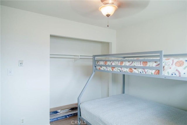 3139 E Chapman Ave Unit 14A, Orange, CA 92869 - bedroom featuring a closet and ceiling fan