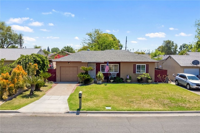7752 Willow Ave, Riverside, CA 92504 - single story home featuring stucco siding, driveway, a front yard, and a garage