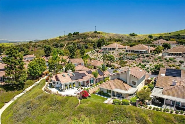 bird's eye view featuring a residential view