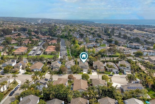 bird's eye view featuring a residential view