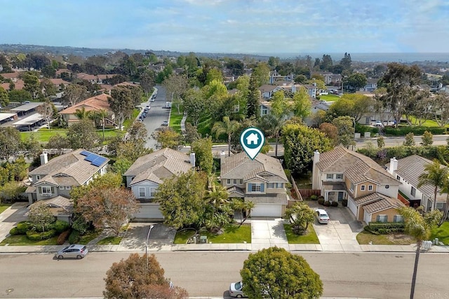 birds eye view of property featuring a residential view