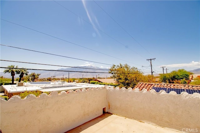 66365 5th St, Desert Hot Springs, CA 92240 - view of patio / terrace with a mountain view