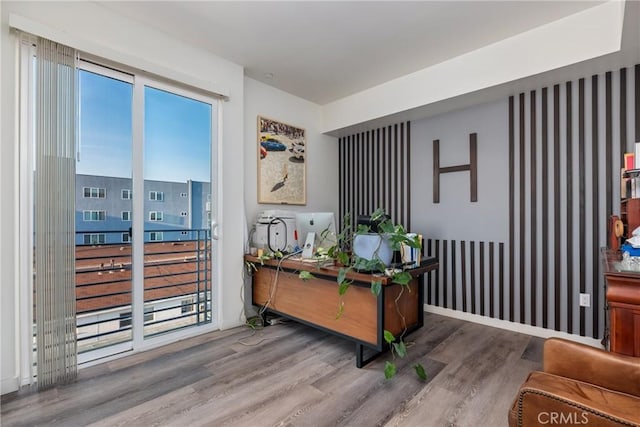 1055 S Serrano Ave Unit 502, Los Angeles, CA 90006 - interior space with baseboards and wood finished floors
