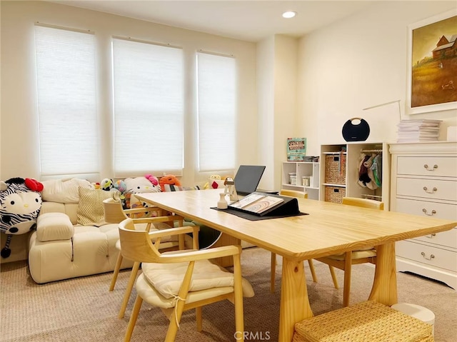 12260 Chorus Dr, Rancho Cucamonga, CA 91739 - office area featuring light carpet and recessed lighting