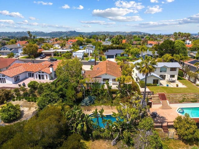 drone / aerial view featuring a residential view