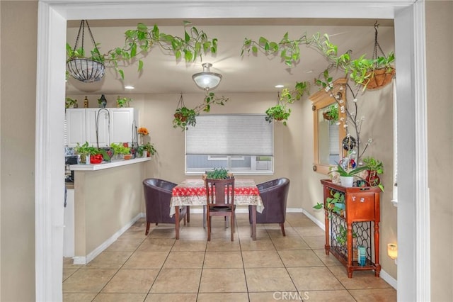 1925 Glenoaks Blvd, Unit San Fernando, CA 91340 - dining space with baseboards and light tile patterned flooring