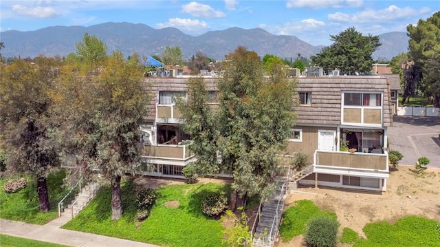 1925 Glenoaks Blvd, Unit San Fernando, CA 91340 - view of property with stairs and a mountain view
