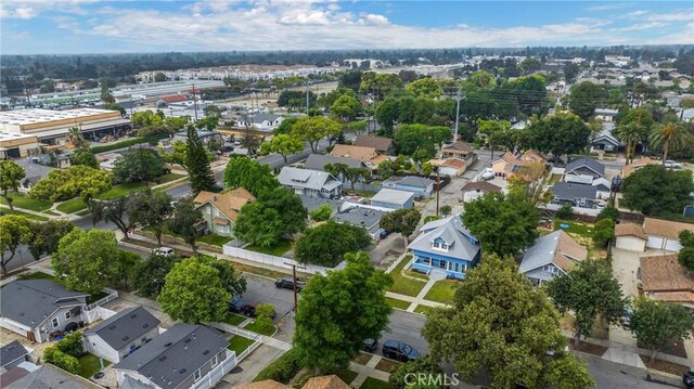 drone / aerial view with a residential view