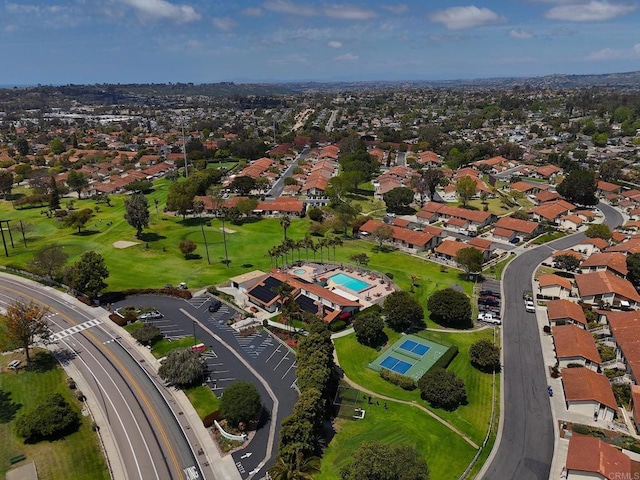 bird's eye view featuring a residential view