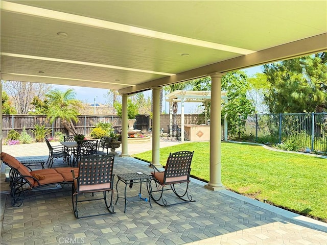 12271 Oldenberg Ct, Rancho Cucamonga, CA 91739 - view of patio featuring outdoor dining area