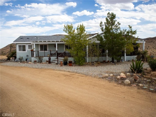 view of front of home with a porch