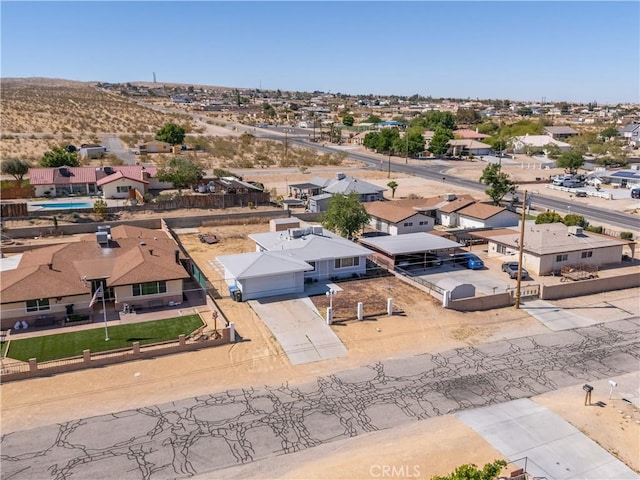 aerial view featuring a residential view