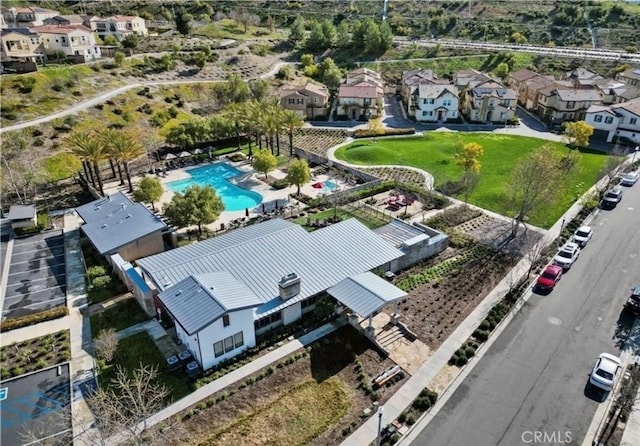 27488 Ginger Ct, Saugus, CA 91350 - bird's eye view featuring a residential view
