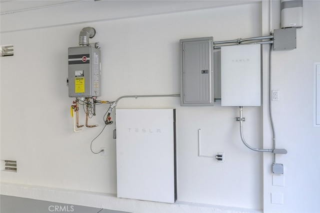 27488 Ginger Ct, Saugus, CA 91350 - utility room with electric panel and water heater