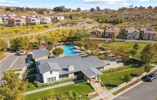 27488 Ginger Ct, Saugus, CA 91350 - bird's eye view with a residential view