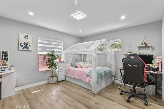 17321 Lahey St, Granada Hills, CA 91344 - bedroom with recessed lighting, baseboards, and wood finished floors