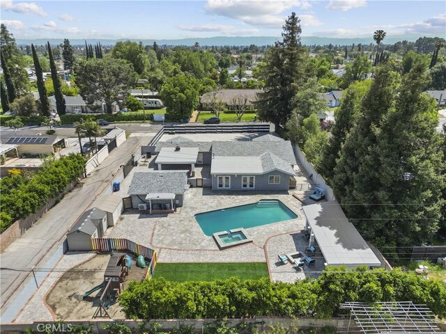 17321 Lahey St, Granada Hills, CA 91344 - drone / aerial view