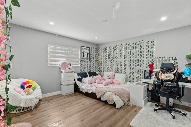 17321 Lahey St, Granada Hills, CA 91344 - bedroom with recessed lighting, baseboards, and wood finished floors