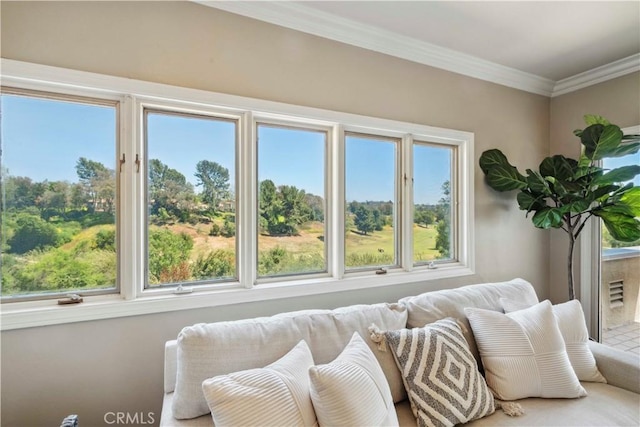view of sunroom