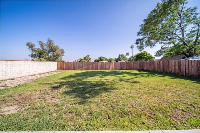 view of yard