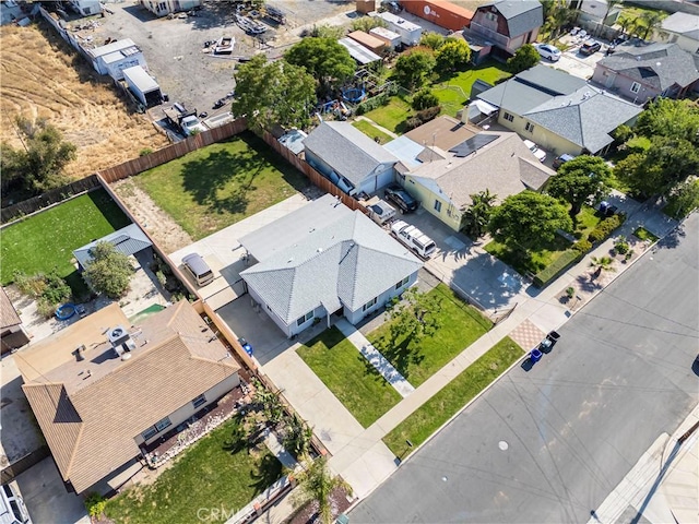 aerial view of residential area
