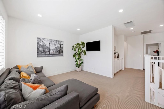 1253 Viejo Hills Dr, Lake Forest, CA 92610 - living room featuring light colored carpet and recessed lighting