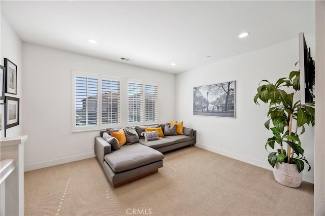 1253 Viejo Hills Dr, Lake Forest, CA 92610 - carpeted living room featuring baseboards and recessed lighting