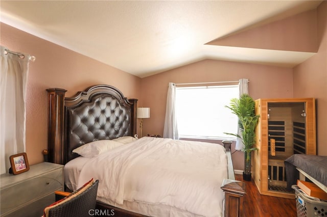 3667 Sonoma Oaks Ave, Perris, CA 92571 - bedroom featuring vaulted ceiling and wood finished floors