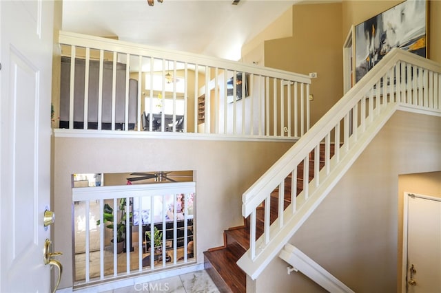 3667 Sonoma Oaks Ave, Perris, CA 92571 - stairs featuring a healthy amount of sunlight