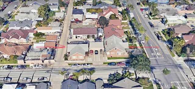 530 S Broadway, Santa Ana, CA 92701 - aerial view of property and surrounding area with nearby suburban area