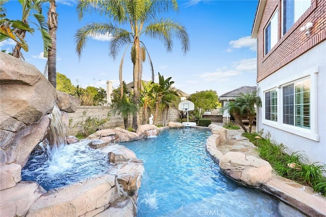 18345 Watson Way, Yorba Linda, CA 92886 - view of pool with a fenced in pool and a fenced backyard