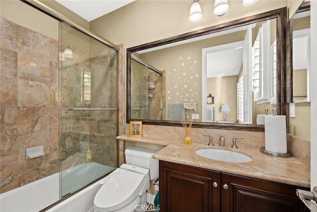 18345 Watson Way, Yorba Linda, CA 92886 - full bath with vanity, bath / shower combo with glass door, and toilet