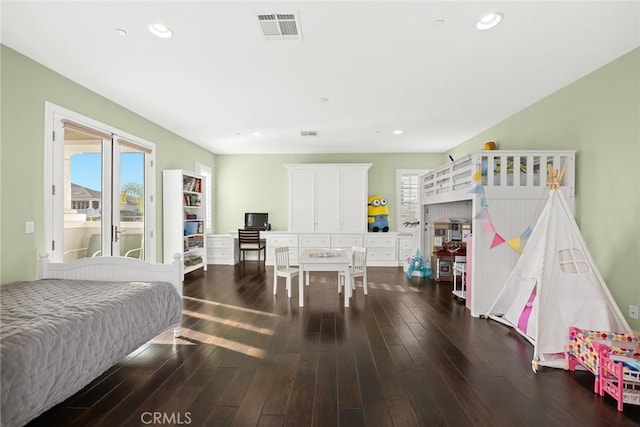 18345 Watson Way, Yorba Linda, CA 92886 - bedroom featuring visible vents, recessed lighting, and hardwood / wood-style flooring